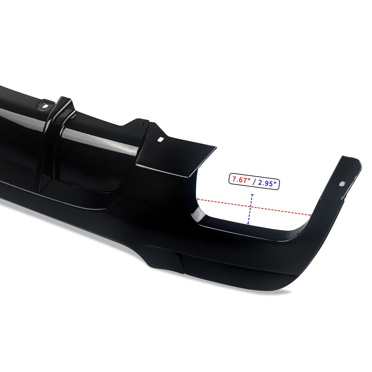 MAGICKIT For BMW 3Series E92 E93 330I M Sport Bumper Rear Bumper Diffuser Lip Shiny Black Bodykits CAR Accessories Gloss Black