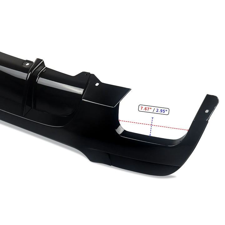 MAGICKIT For BMW 3Series E92 E93 330I M Sport Bumper Rear Bumper Diffuser Lip Shiny Black Bodykits CAR Accessories Gloss Black