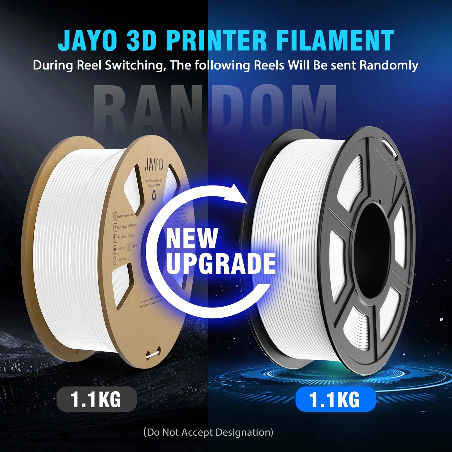 JAYO 5Rolls JAYO TPU SILK 98A 3D Filament Flexible 1.75mm+/-0.02mm 3D Printer SILK Texture Smooth High Quality New Fast Shipping