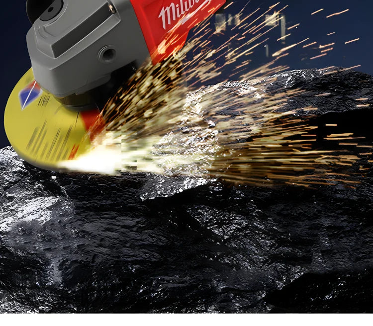 Milwaukee 100/125mm Brushless Angle Grinder Polishing Cutting Machine 18V Battery High Power Electric Cordless Power Tools