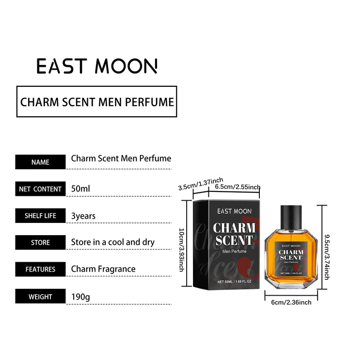 East Moon Men's Perfume Cedar Scent Balm Beard Balm Long Lasting Fragrance Wood Fragrance Fresh Release Men'S Charm Perfume