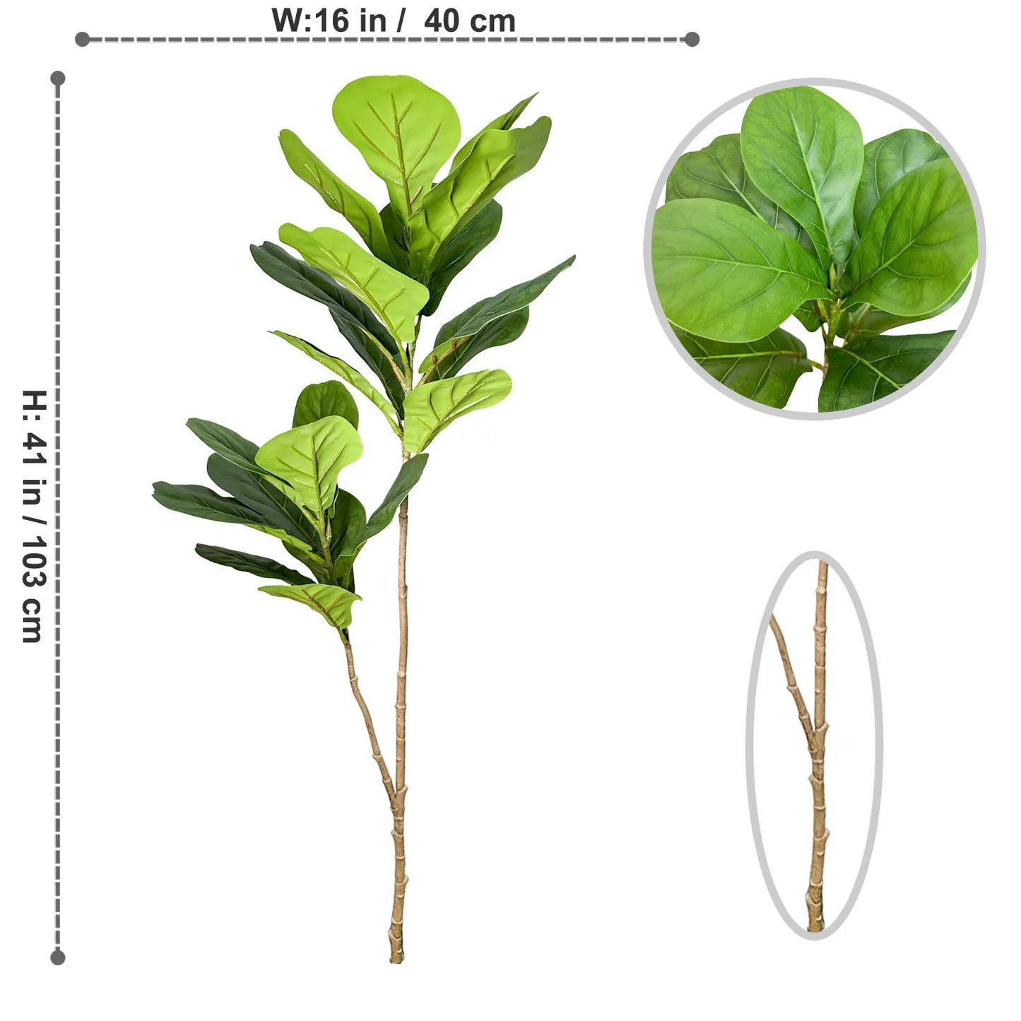 Artificial Ficus Tree Décor