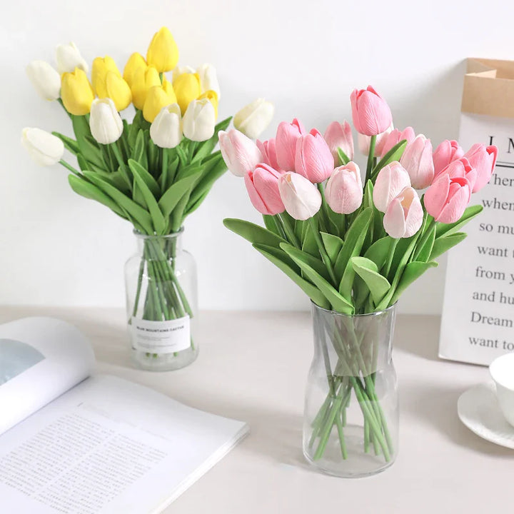 Artificial Tulip Bouquet PE Flowers