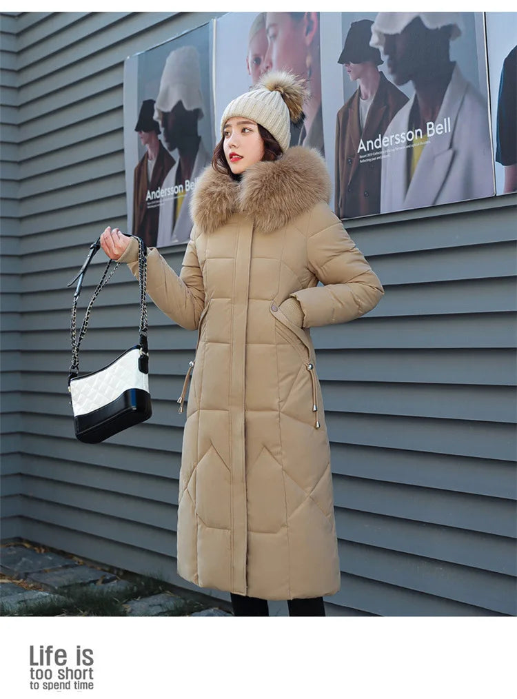 2024 New Autumn Winter Coat Women Thicken Warm Oversized Hoodies Casual Loose Korean Autumn Winter Fashion  Cotton Parkas Coat