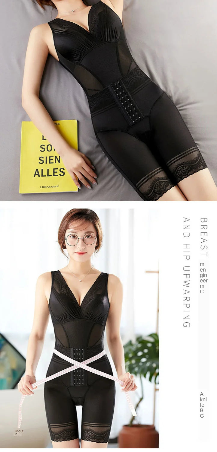 Women's Bustier Corset Waist Trainer Sharpening Body Sweat Suit Shaper Sexy Lingerie Slim Bodysuits Modeling Underwear Jumpsuit