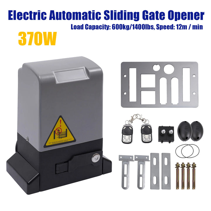 550W/370W/750W 1200KG Sliding Gate Opener Electric Automatic Motor Remote Kit Heavy Duty