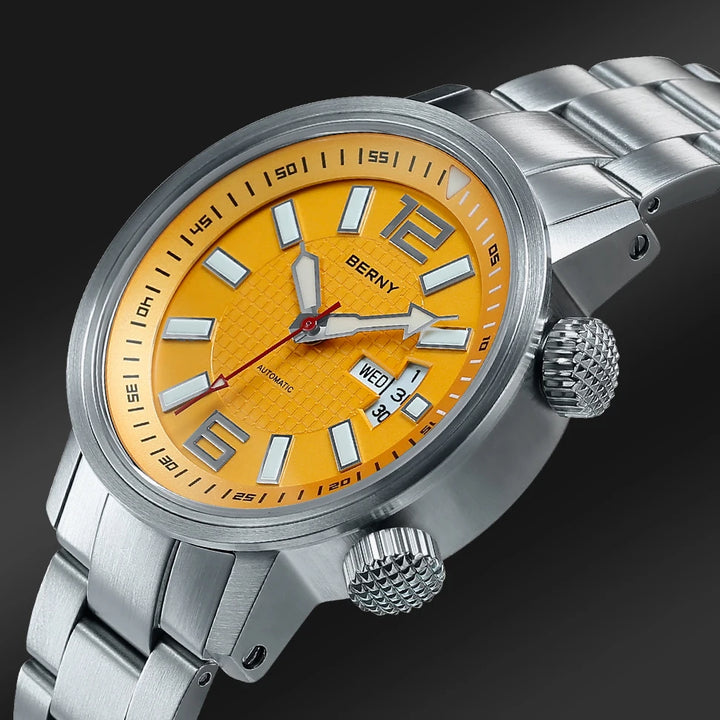 20Bar Diver Automatic Watch For Men Miyota 8205 Super Luminous Sapphire Swim Sport Mechanical Automatic Self Winding Wristwatch