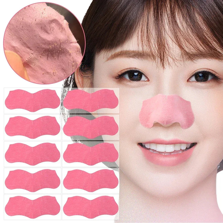 Peel Off Nose Blackhead Remover Strips Deep Cleansing Shrink Pore Acne Treatment Mask Nose Patches Face Skin Care Beauty Tools