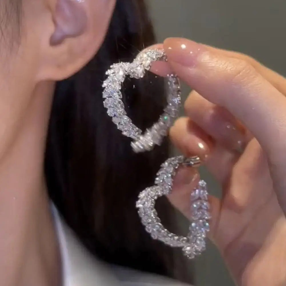 Luxury Wheat Earrings Shiny Zircon Fashion Personality Party Charm Jewelry Wheat Leaf Earring for Women Girls Korean Style