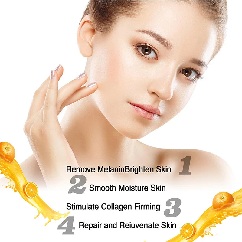 Vitamin C Whitening Freckles Serum Remove Dark Spots Freckles Fade Melanin Nicotinamide Essence Brighten Moisturizing Skin Care