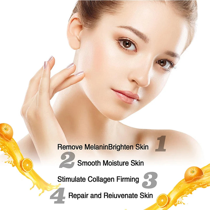 Vitamin C Whitening Freckles Serum Remove Dark Spots Freckles Fade Melanin Nicotinamide Essence Brighten Moisturizing Skin Care
