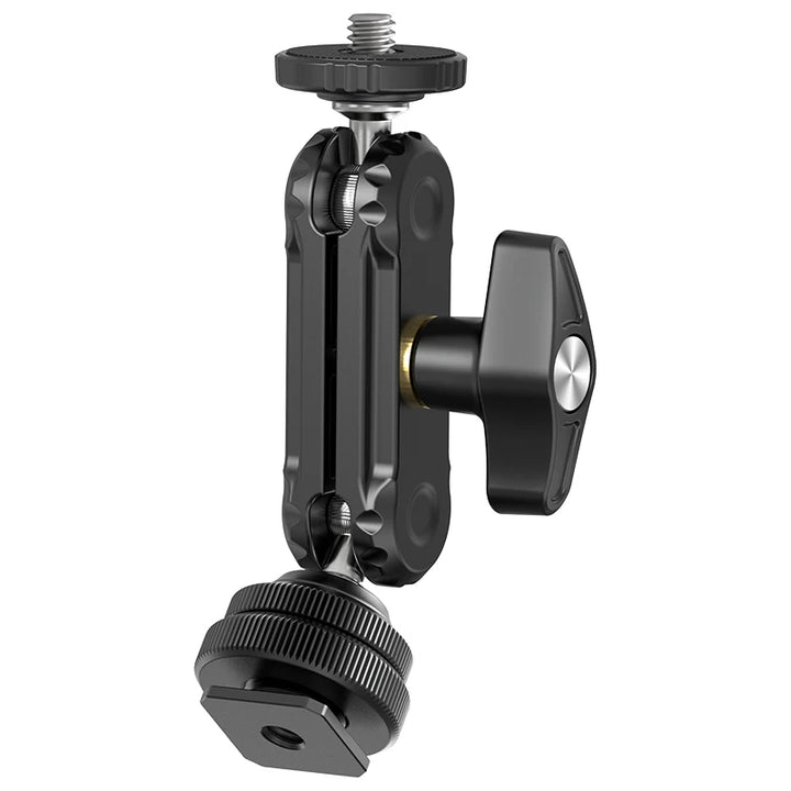 Ulanzi R098 Double Ball Heads Magic Arm with Cold Shoe Mount 1/4''  Screw for DSLR Camera Monitor Mic Video Light Super Clamp