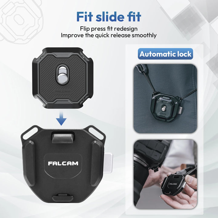 Falcam F38 V2 Universal Shoulder Strap Quick Release Plate Arca Swiss For DSLR Camera Tripod Slider Mount Adapter Camera Clamp