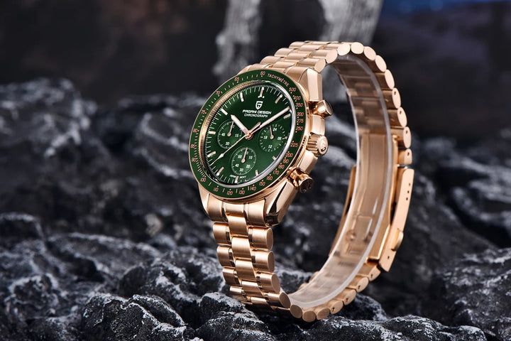 PAGANI DESIGN 2023 New Moon Watch For Men Quartz Multifunction Chronograph Sports Mens Watches Top Brand Luxury Sapphire Mirror