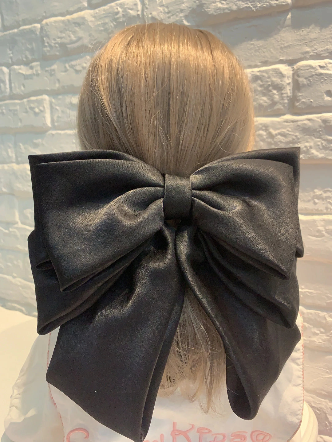 Fashion Pink Big Bow Hairpin Women's Bows Hair Accessories Long Ribbon Hair Clip for Girls Sweets Four-layer Satin Chiffon Bow
