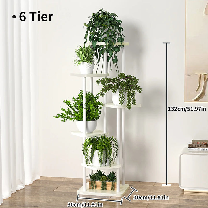 Plant Stand and Flower Stand Storage Shelf 4/5/6 Tier Flower Shelf Planter Rack Storage Organizer Display Indoor Garden Balcony