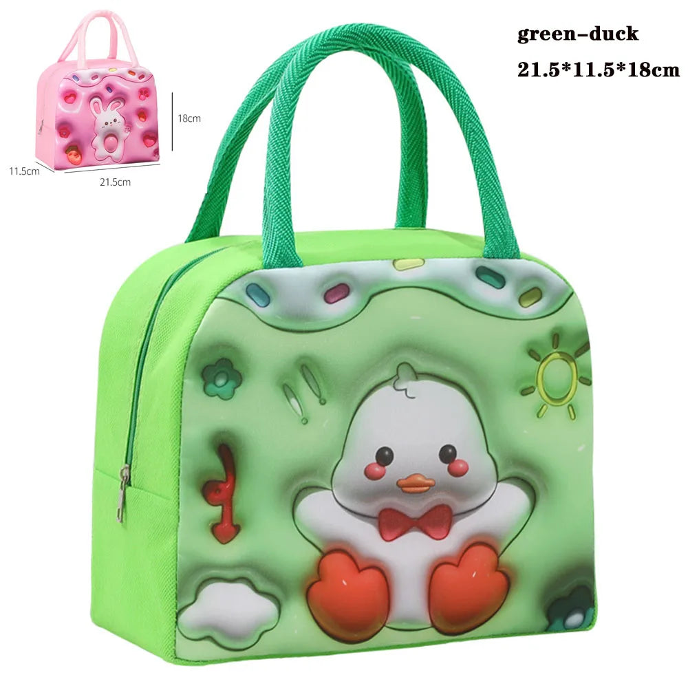 Thermal Bag Food Storage bag Student lunchbox cool bag for Children Food Container for Kids School small Thermal Lunch food Bag