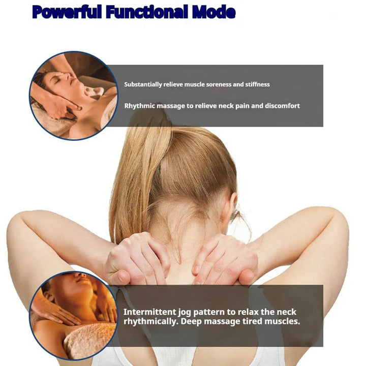 Oyeal Comfortable home portable multifunctional long range cervical spine massager pulse massager intelligent shoulder neck neck