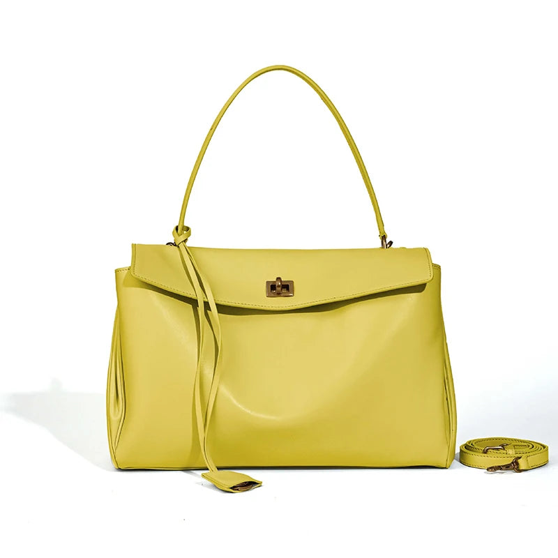 2025 Luxury Brand Rodeo Woman Bags Spring Autumn Genuine Leather Women Totes Fashion Gold Buckle Women Shoulder HandBags