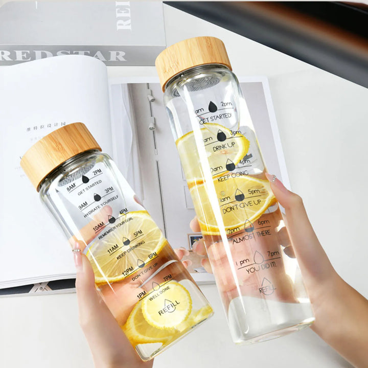 Glass Water Bottle