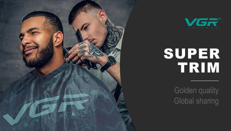 VGR Hair Trimmer Professional Electric Hair Clipper Barber Hair Cutting Machine 9000 RPM Haircut Metal Trimmer for Men V-640