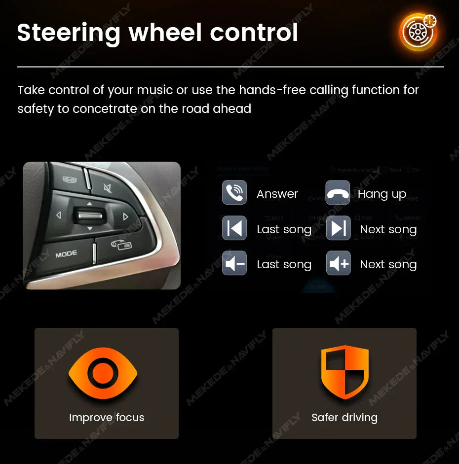 Navifly 2G+32G Universal 1 Din Android 6.86 Inch HD Touch Screen Wireless CarPlay Auto Car Radio Multimedia Video Player GPS FM