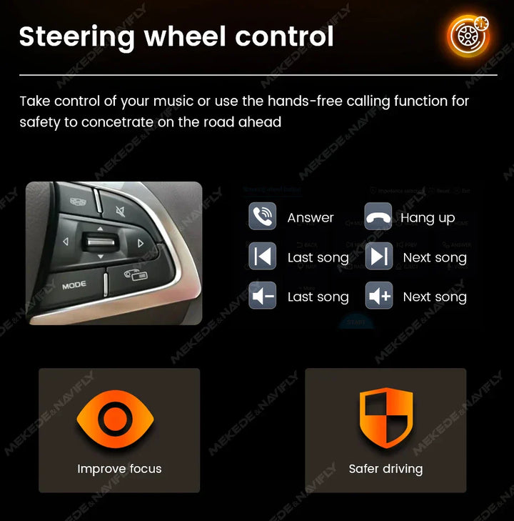 Navifly 2G+32G Universal 1 Din Android 6.86 Inch HD Touch Screen Wireless CarPlay Auto Car Radio Multimedia Video Player GPS FM