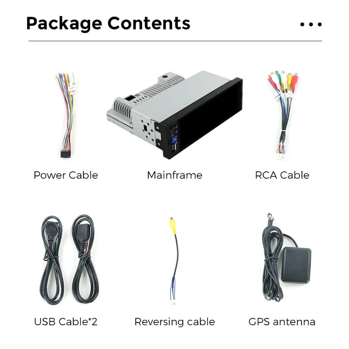 Navifly 2G+32G Universal 1 Din Android 6.86 Inch HD Touch Screen Wireless CarPlay Auto Car Radio Multimedia Video Player GPS FM