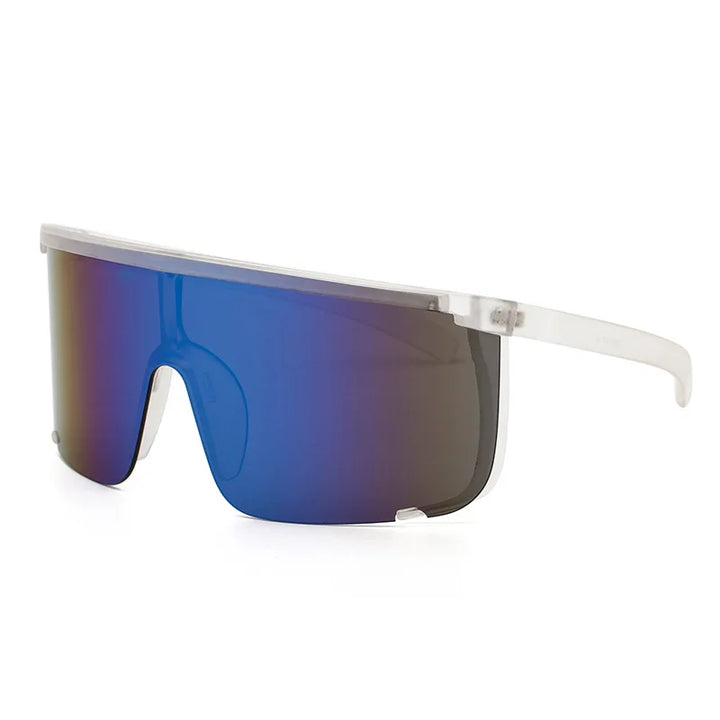 One Piece Sunglasses Men Onepiece 2021 Women Oversize Shield Visor Women Sexy Fashion Men Flat Top Windproof Sport Sunglasses