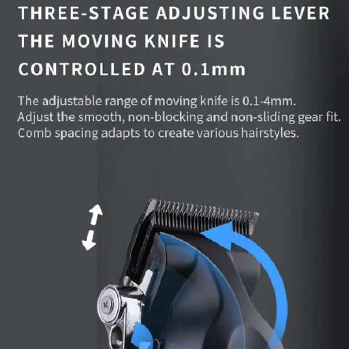 2500mah Lithium Battery Adjustable Trimmer Kemei Km-2296 Usb Rechargeable Cordless Electric Body Groin Hair Trimmer For Men