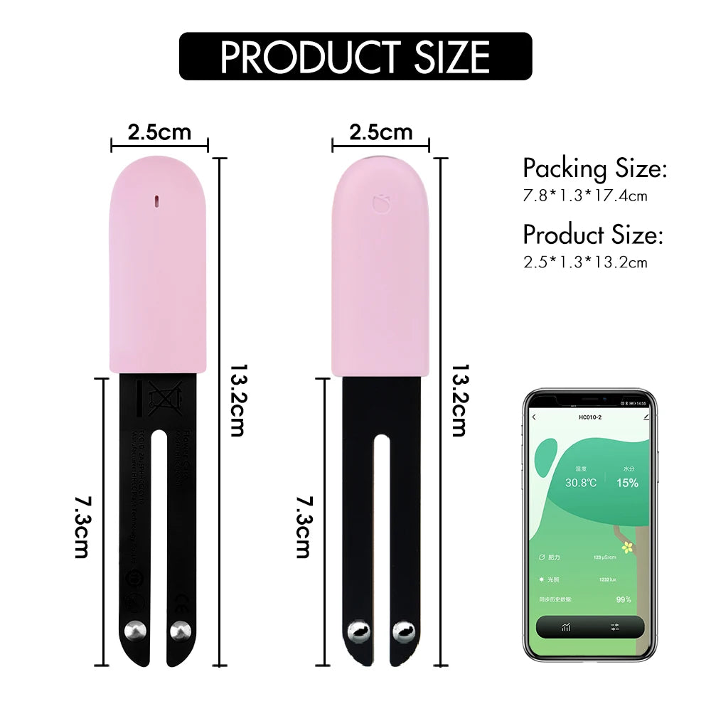 HHCC Flower Monitor Flora Garden Care Plant Grass Soil Water Fertility Smart Tester Sensor Flower Gardening Detector For Xiaomi