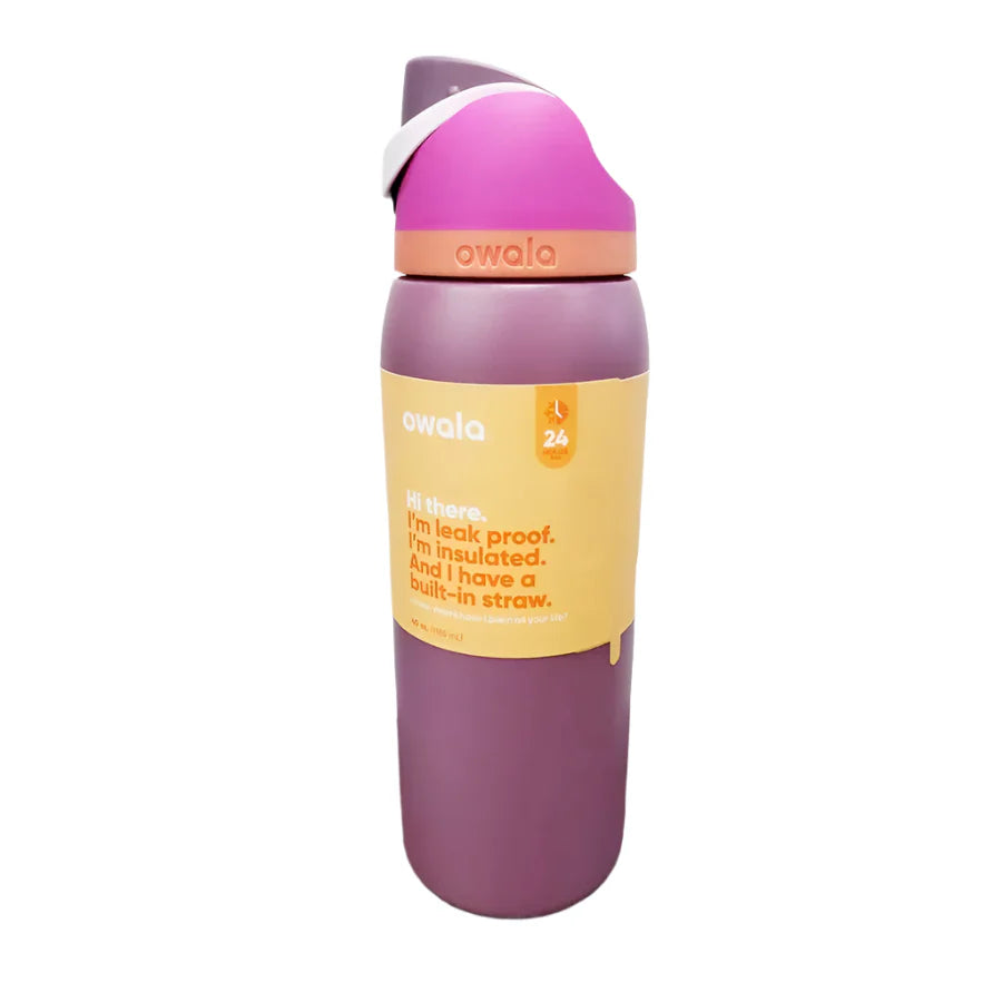 Owala FreeSip Blue Bow Tie Water Bottle