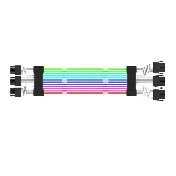 ARGB PSU Power Supply Extension Cable 24 Pin Motherboard Extension Cable graphics card 8-Pin 6+2Pin RGB glow extension cable