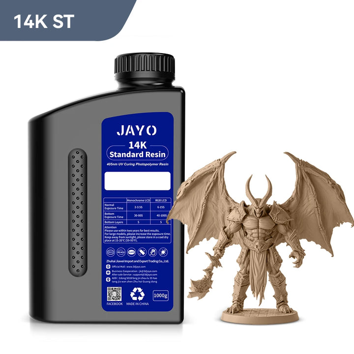 JAYO 3D Printer Resin14K Standard 1KG 405nm Liquid Rapid UV Curing For LCD Photopolymer Resin 3D Printing Material Fast delivery