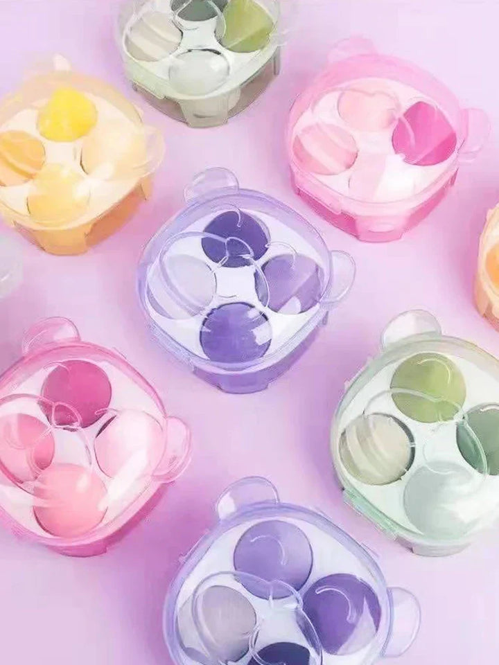 4PCS Wet & Dry Makeup Sponge Set