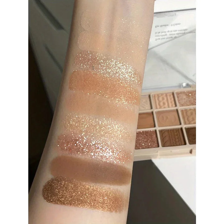 9-Color Brown Eyeshadow Palette