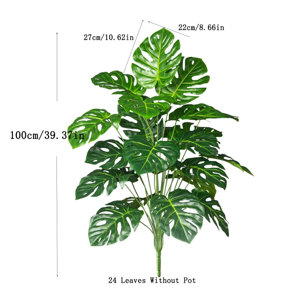 Artificial Monstera Tree Tropical Décor