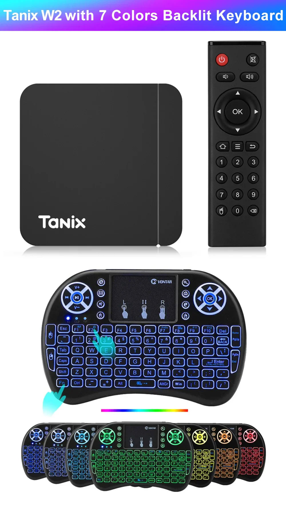 Tanix W2 Smart TV Box Android 11 Amlogic S905W2 4GB 64GB Support AV1 Dual Wifi  Media Player TVBOX Set Top Box 32GB 2GB 16GB