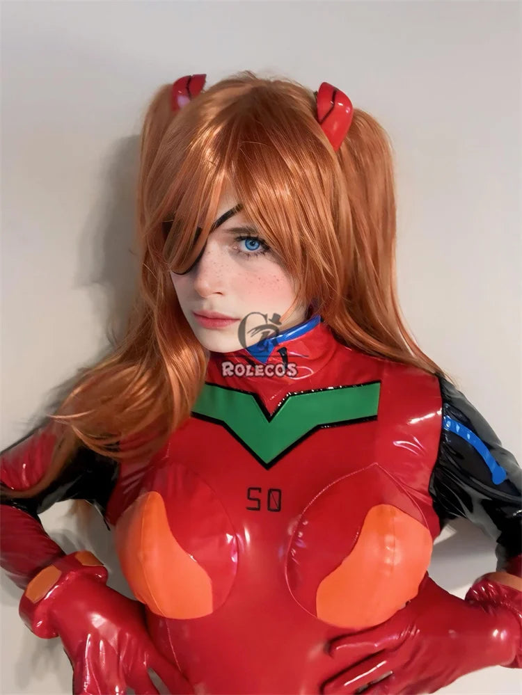 ROLECOS EVA Asuka Langley Soryu Cosplay Costume Asuka Langley Soryu EVAc
