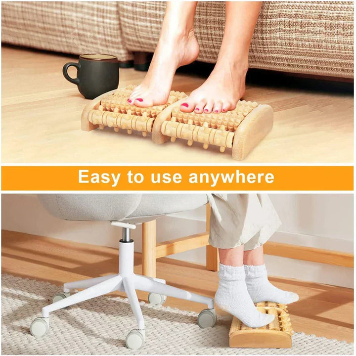 Premium Wooden Foot Roller Massage