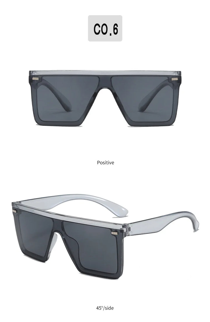 KLASSNUM One Piece Square Sunglasses Men Women Sports Driving Sunglasses Oversized Frame Luxury Brand Disigner 2025 Sun Glasses