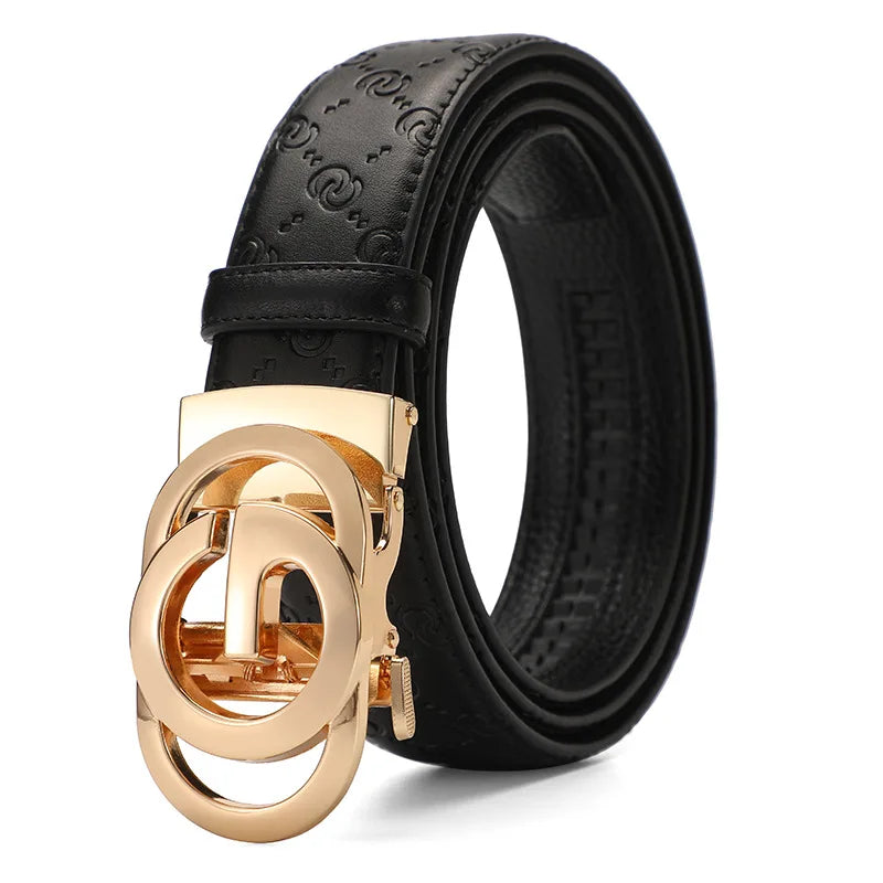 Luxury belts for men Genuine leather belts Alloy buckle automatic belt Men's fashion designer belts Jeans waistband