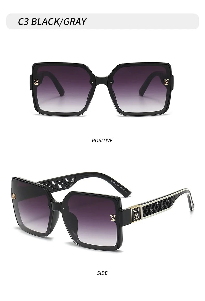 New Classic Fashion Sunglasses Women Luxury Glamour Men Brand Glasses Square Stylish Unisex UV400 Shades