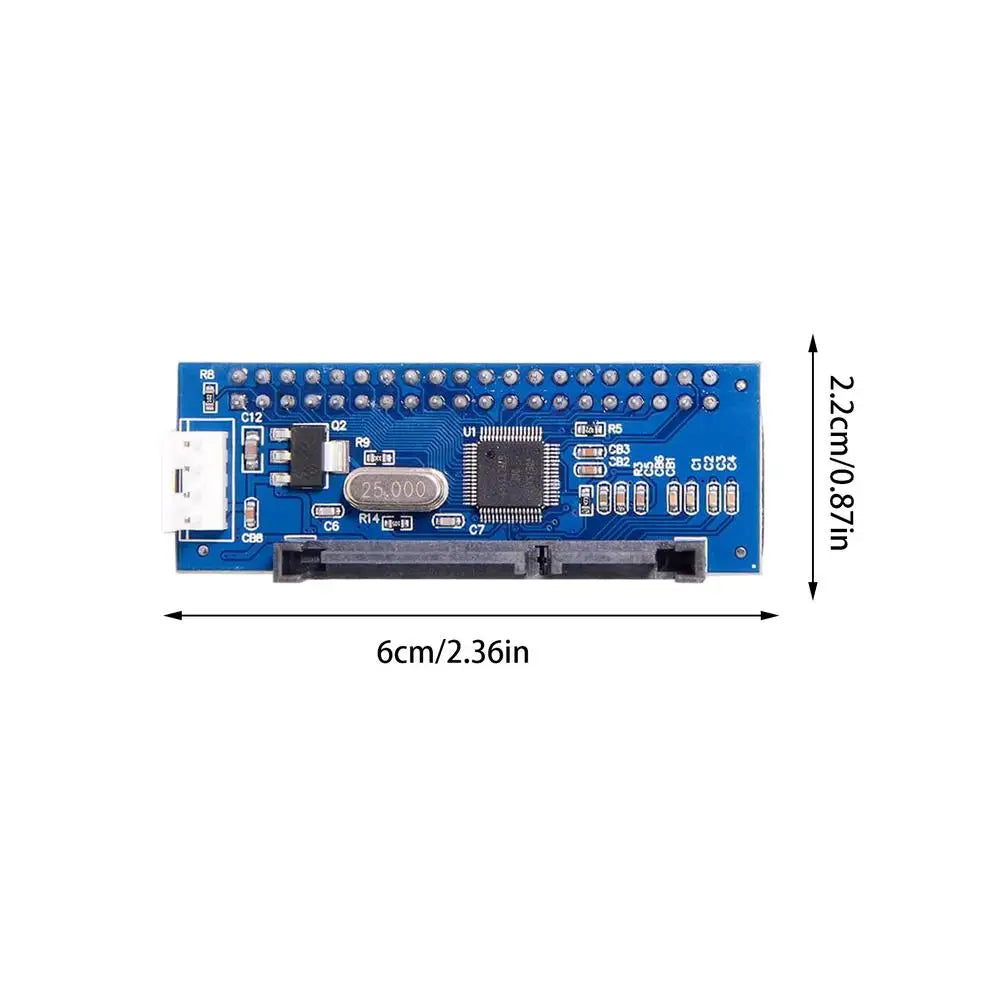 IDE to SATA Adapter HDD 3.5 IDE to SATA Hard Disk Converter PATA IDE 39/40Pin to SATA 22Pin Hard Drive Connector with Data Cable