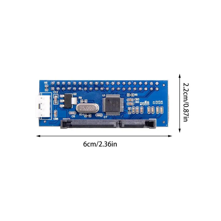 IDE to SATA Adapter HDD 3.5 IDE to SATA Hard Disk Converter PATA IDE 39/40Pin to SATA 22Pin Hard Drive Connector with Data Cable