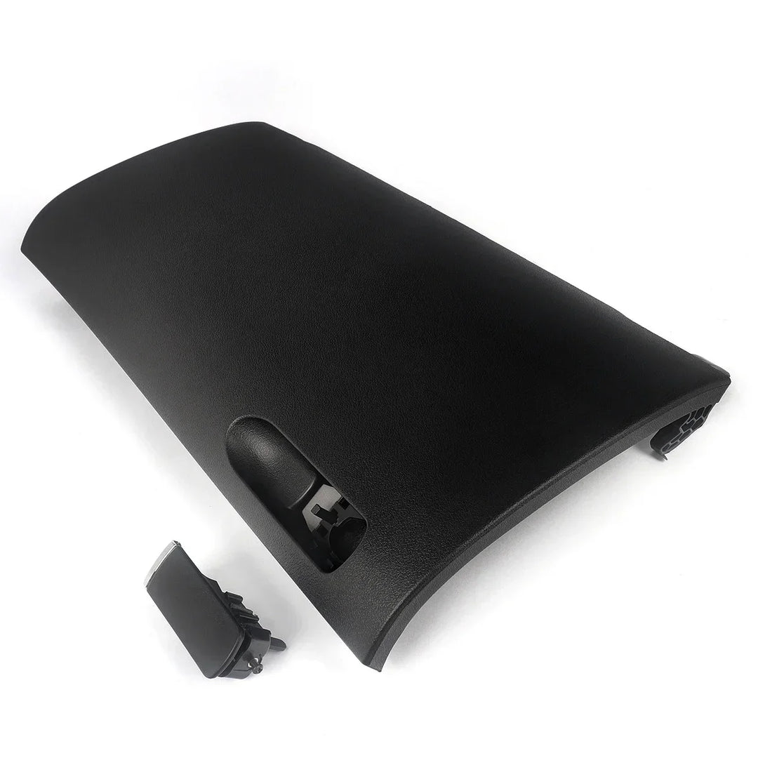 MAGICKIT Black Glove Box Compartment Door Lid Cover With Buckle For Audi A4 B7 2001-2008 CAR Accessories Direct Replacement