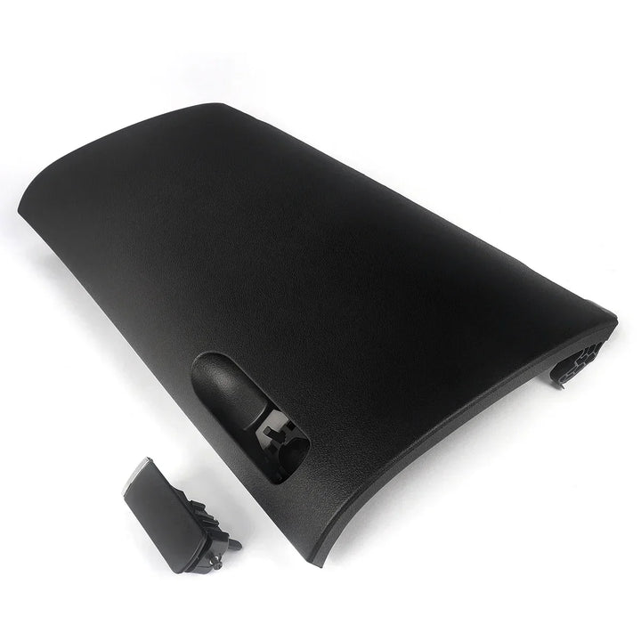 MAGICKIT Black Glove Box Compartment Door Lid Cover With Buckle For Audi A4 B7 2001-2008 CAR Accessories Direct Replacement