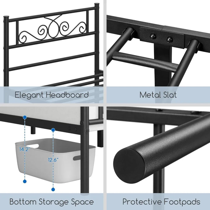 Twin Metal Platform Bed Frame