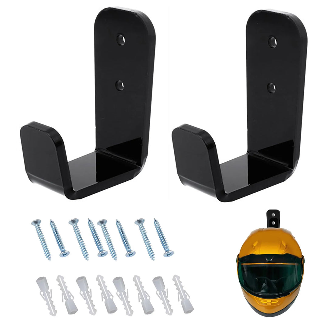 2pcs Hockey Stick Display Stand Acrylic Wall Mount Black Hockey Stick Supports Bracket Holder Horizontal Hanger
