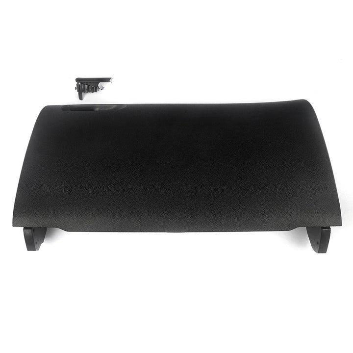 MAGICKIT Black Glove Box Compartment Door Lid Cover With Buckle For Audi A4 B7 2001-2008 CAR Accessories Direct Replacement